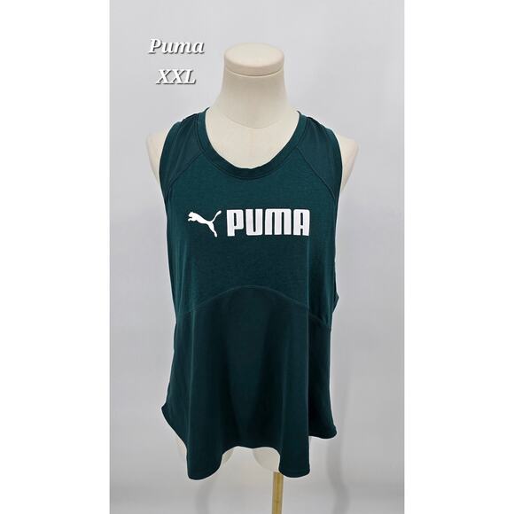 PUMA Dark Green Logo Tank – Women’s XXL - Picture 1 of 5
